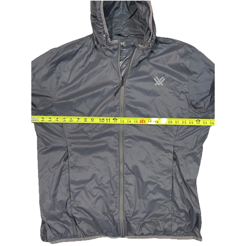 Vortex‎ Men's Hooded 3XL Nylon Windbreaker Jacket Performance Zipped Pockets - Picture 2 of 10